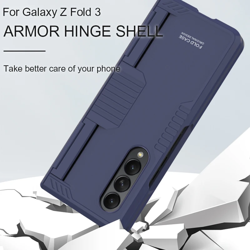 Armor Phone Case for Samsung Galaxy Z Fold 3 5G Cover Shockproof Heavy Duty Protection Coque on for Galaxy Z Fold3 Back Shell