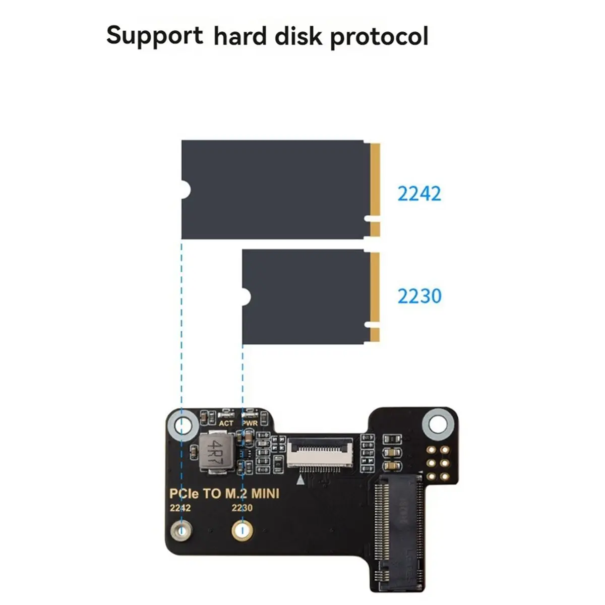 Фото 【A15I】 Адаптерная плата для Raspberry Pi5 PCIe на M.2 MINI №3
