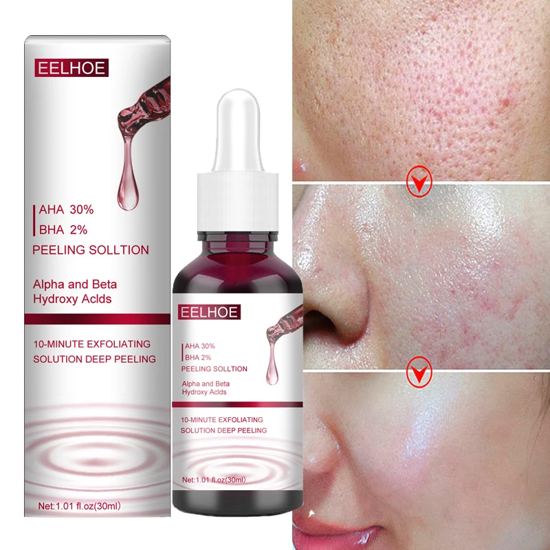 

30ml Salicylic Fruit Acid Essence Pore Shrinking Serum Smooth Pores Anti Aging Bghten Whitening Moisturizing Skin Care Product