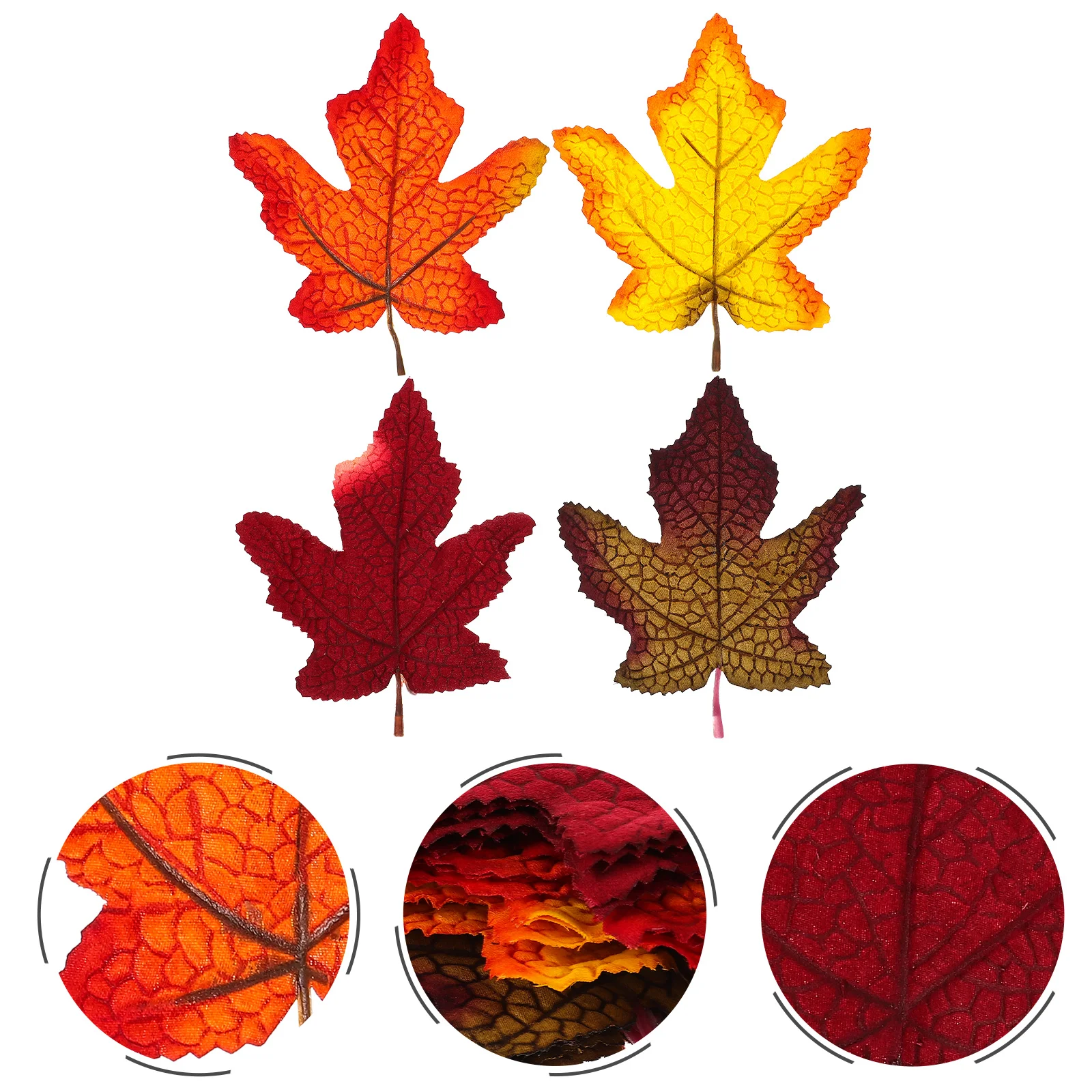 

Leaves Maple Fall Fake Autumn Leaf Artificial Garden Decor Silk Faux Home Simulation Decoration Partydecors Stems Vines Supplies