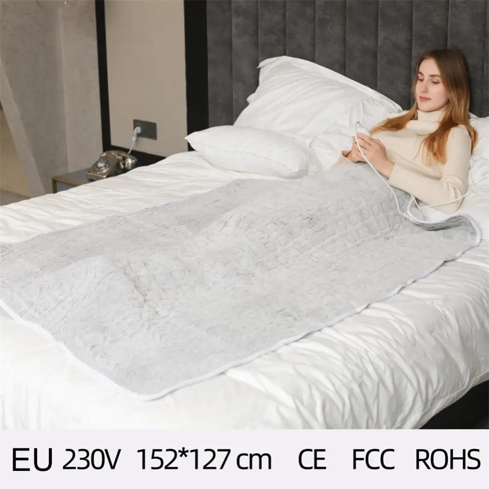 

220V Winter Electric Blanket Heater Single Body Warmer Heated Blanket Thermostat Electric Heating Blanket 152X127cm