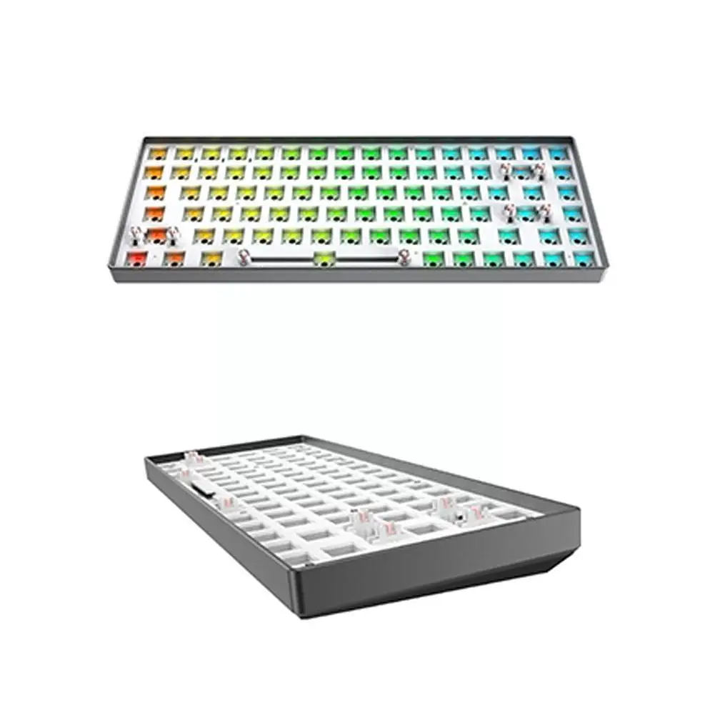 

Тестер 84 хит продаж набор сменной платы 84 Rgb светильник ная плата самодельная рамка из сплава индивидуальный комплект алюминиевый механический 2,4g I0v0