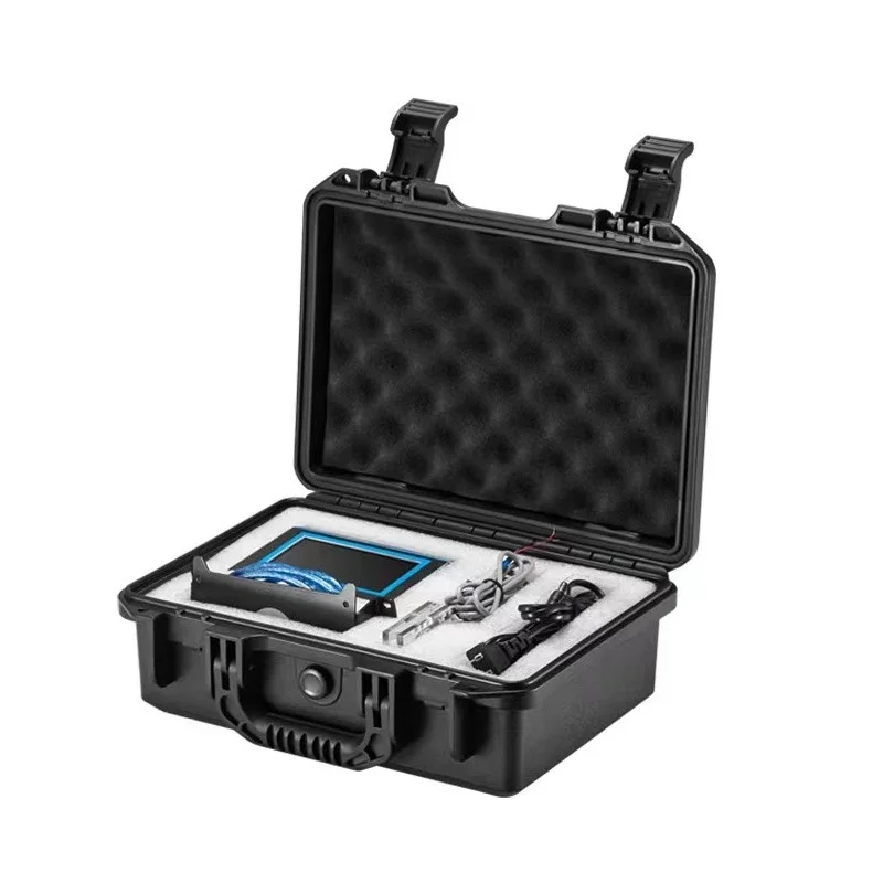 

SG04 Stress Analyzer Meter -10000 To 10000N 4 Channels Strain Tester Touch Color Screen SD Card Data Save English Interface