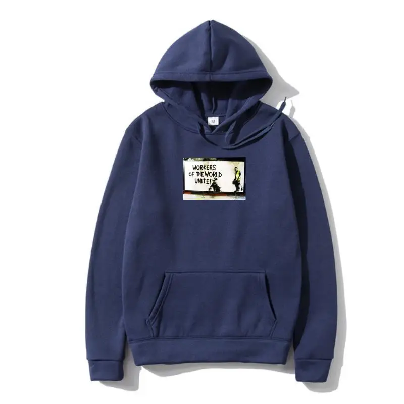 

Cotton Banksy Workers of The World Unite Hoody
