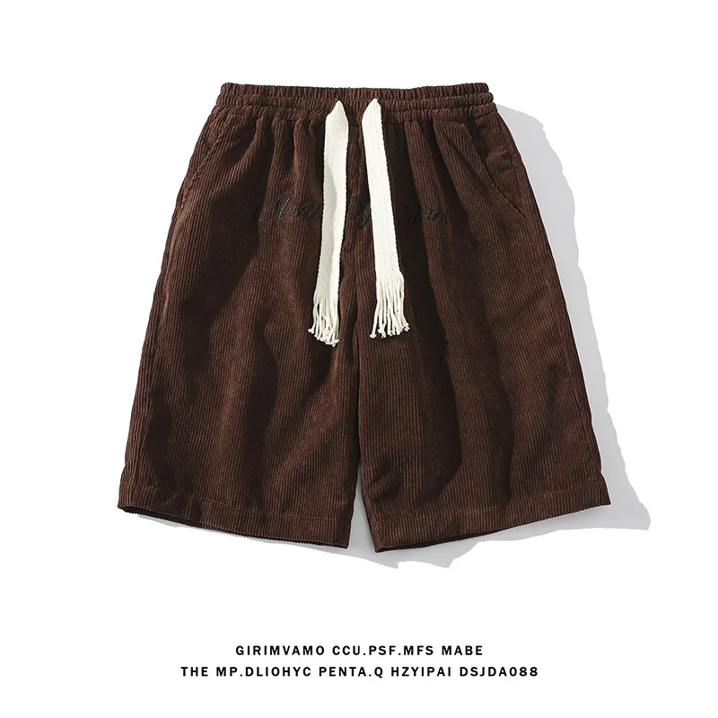 

Summer New Men's Casual Comfortable Cotton Shorts Men's Breathable Sports Fitness Shorts Youth Campus Style Loose Elastic Shorts