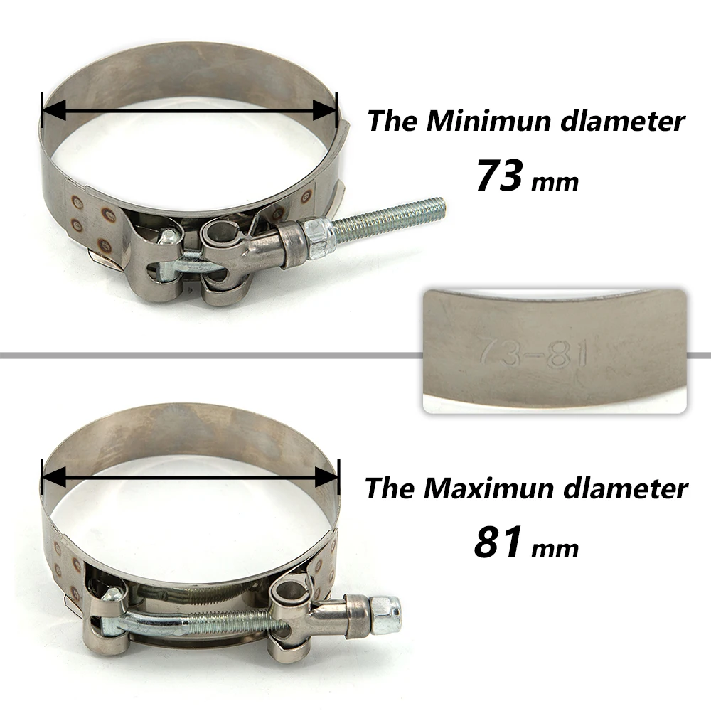 

1 шт., 2,0 дюйма, 2,25 дюйма, 2,5 дюйма, 2,75 дюйма, 3,0 дюйма, 3,25 дюйма, 3,5 дюйма, 3,75 дюйма, 4,0 дюйма, Т-образный болт, выпускной зажим, впускной турбо-выхлоп, интеркулер, силиконовая муфта