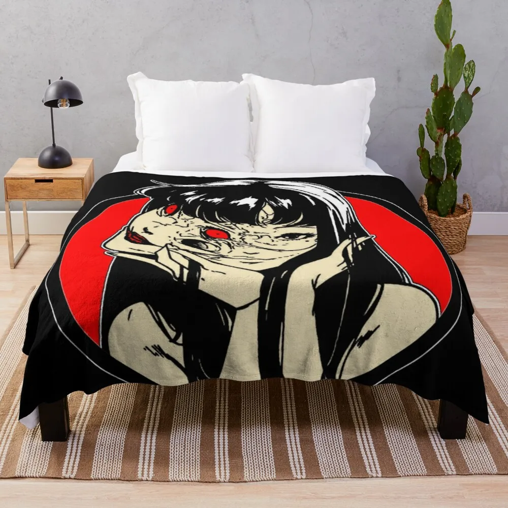 

001 Junji Ito Throw Blanket For Sofa Dorm Room Essentials