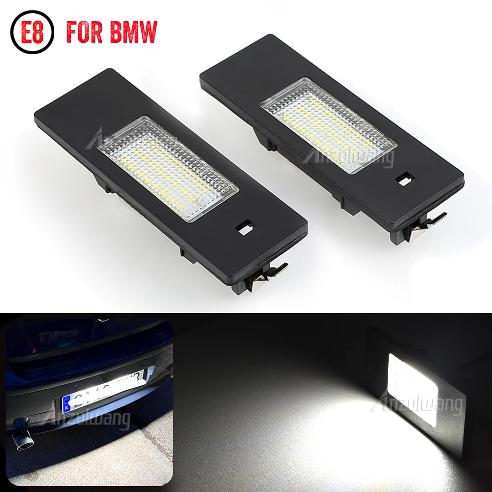 

2 Pcs Luces LED License Number Plate Lamp Car Light Luz No Error for BMW 1 Series E81 E87 E63 E64 M6 E85 E86 Z4 F12 F13 F20 K48