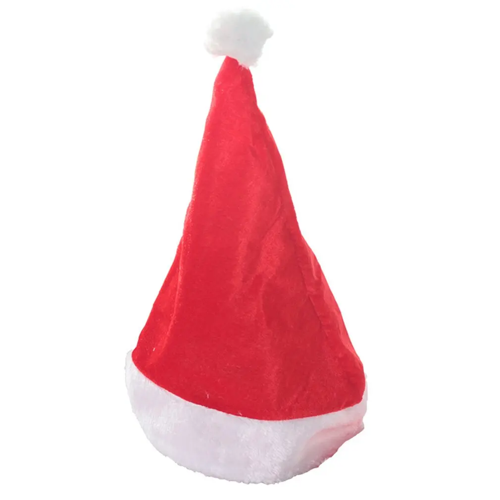 

Christmas Hat Adult Christmas Dress Up Costume Hat Gold Velvet Santa Hat Christmas Supplies Holiday Cosplay