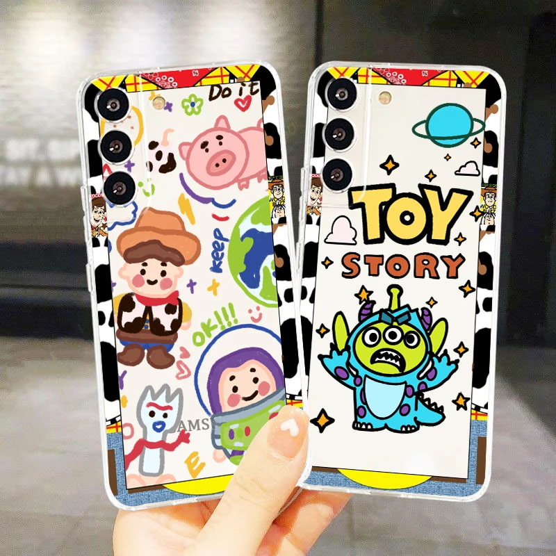 

Toy Story Buzz Lightyear Cowboy Phone Case For Samsung S22 S21 S20 FE Ultra Pro Lite S10 5G S10E S9 S8 Plus Transparent Cover