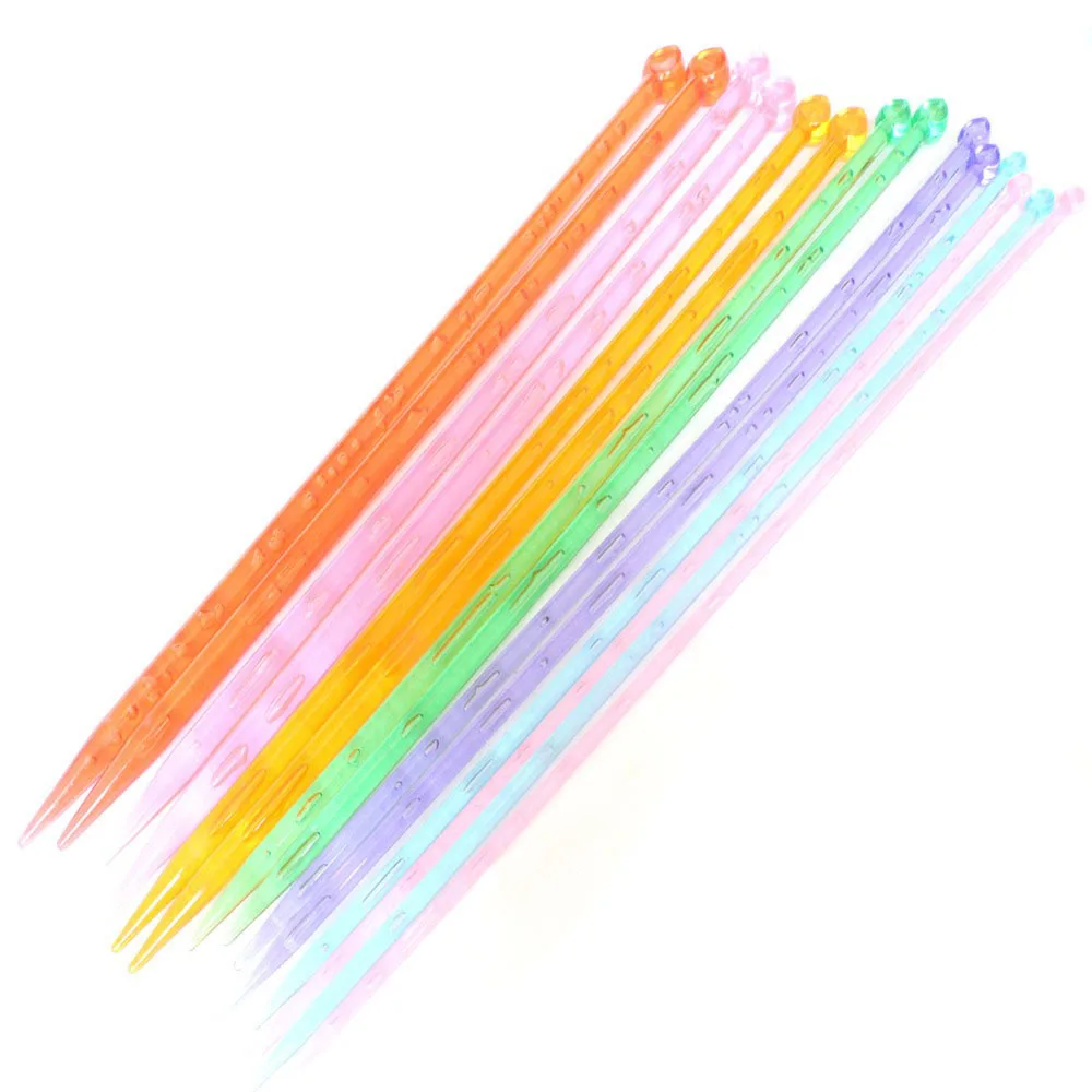 

Набор одинарных вязальных спиц, 14 шт., 7 размеров, 35 см в длину, «сделай сам»