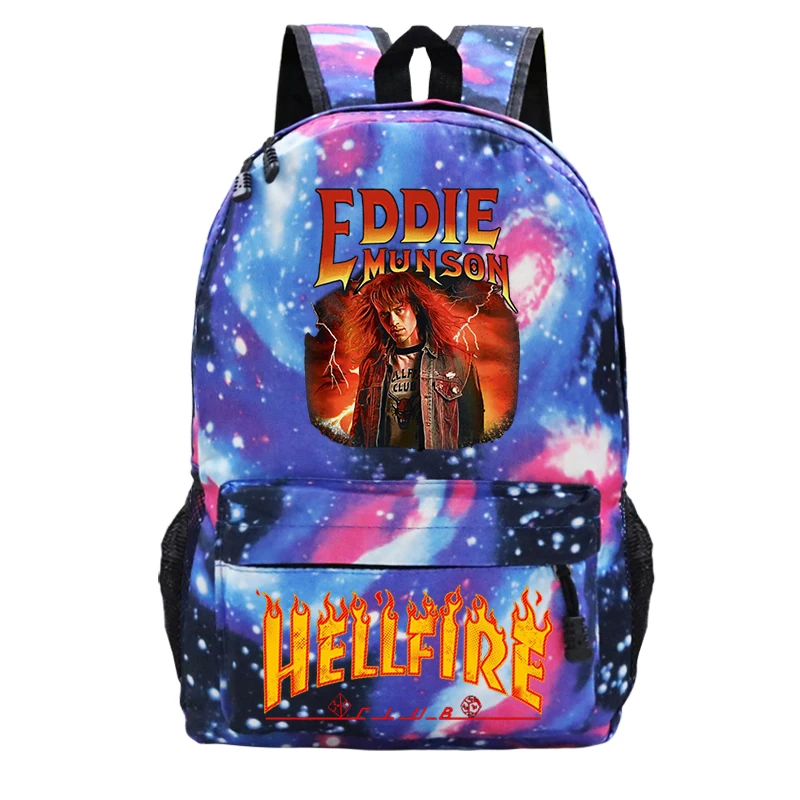 

Movie Season 4 Eddie Munso Schoolbag Boys Girls School Bags for Teenager Students Backpack Eddie Munso Bookbag Mochila Escolar