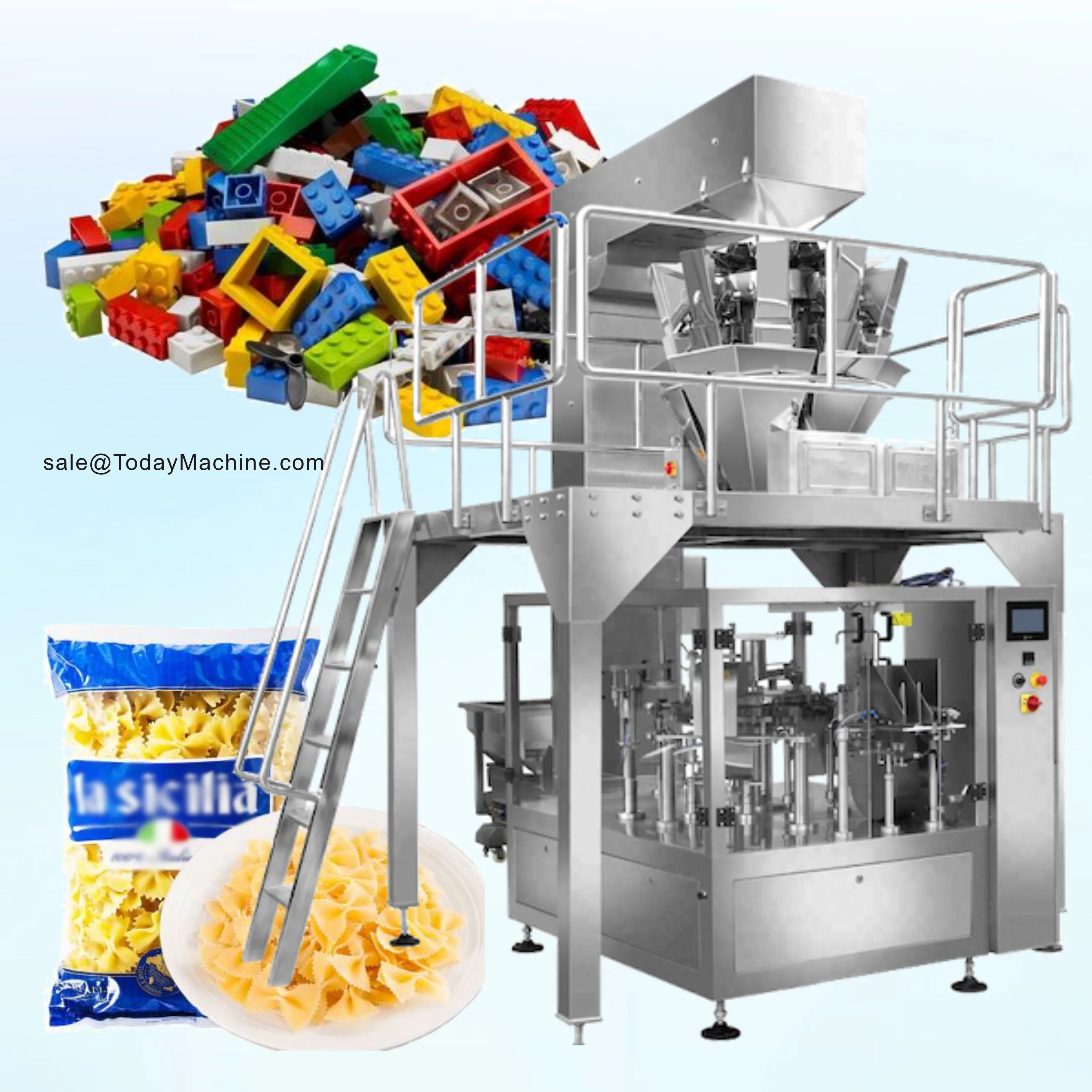 Автоматический для дой-паков роторная упаковочная машина готовых мешков с