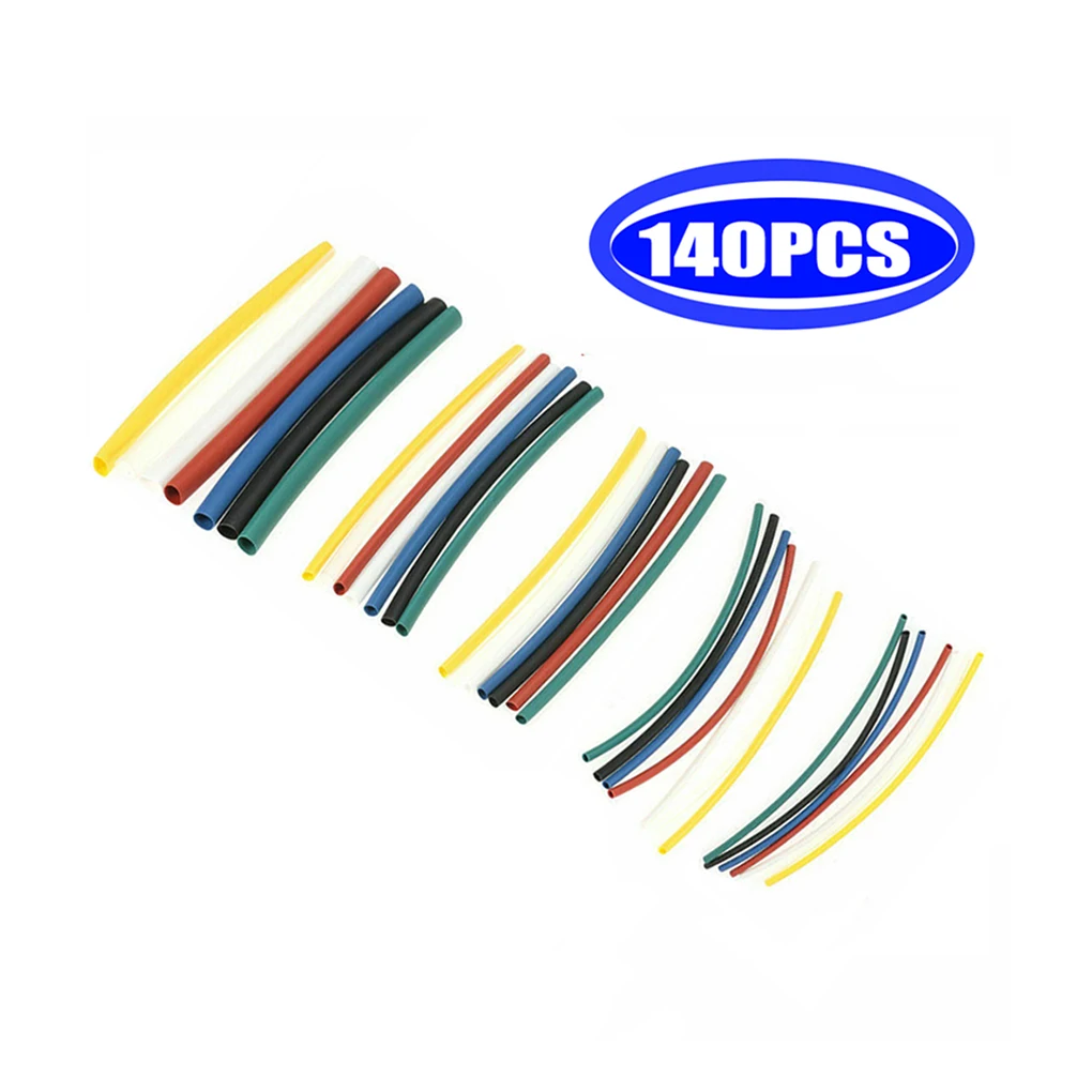 

140 Pcs Heat shrink tube kit Insulation Sleeving Polyolefin Shrinking Assorted Heat Shrink Tubing Wire Cable