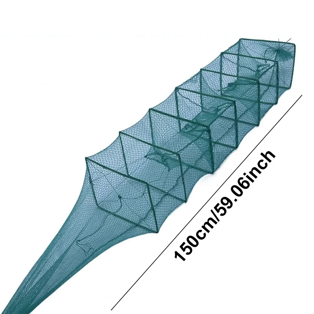 1 5 м сетка для краба складная ручная клетка литья ловушка ловли рыбы крабов раков
