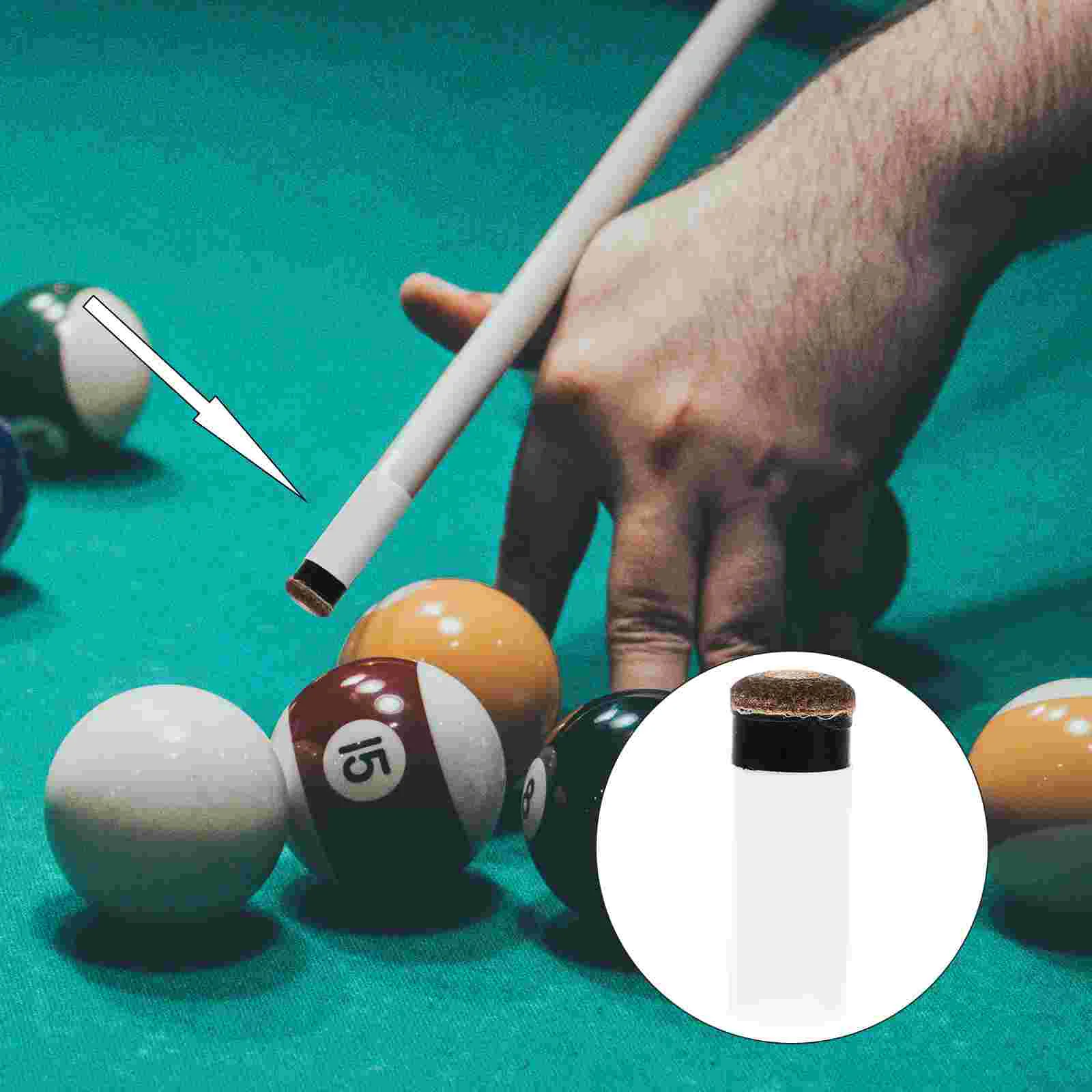 

10pcs Cue Tip Replacements Billiard Cues Tips Pool Cue Tips Billiard Stick Parts for Shop Outdoor Adults