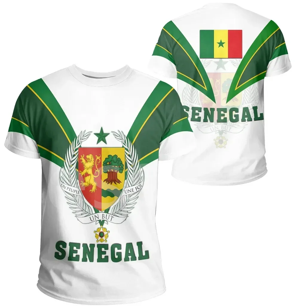 Футболка tessвам с принтом африканской страны Сенегала ретро-культура