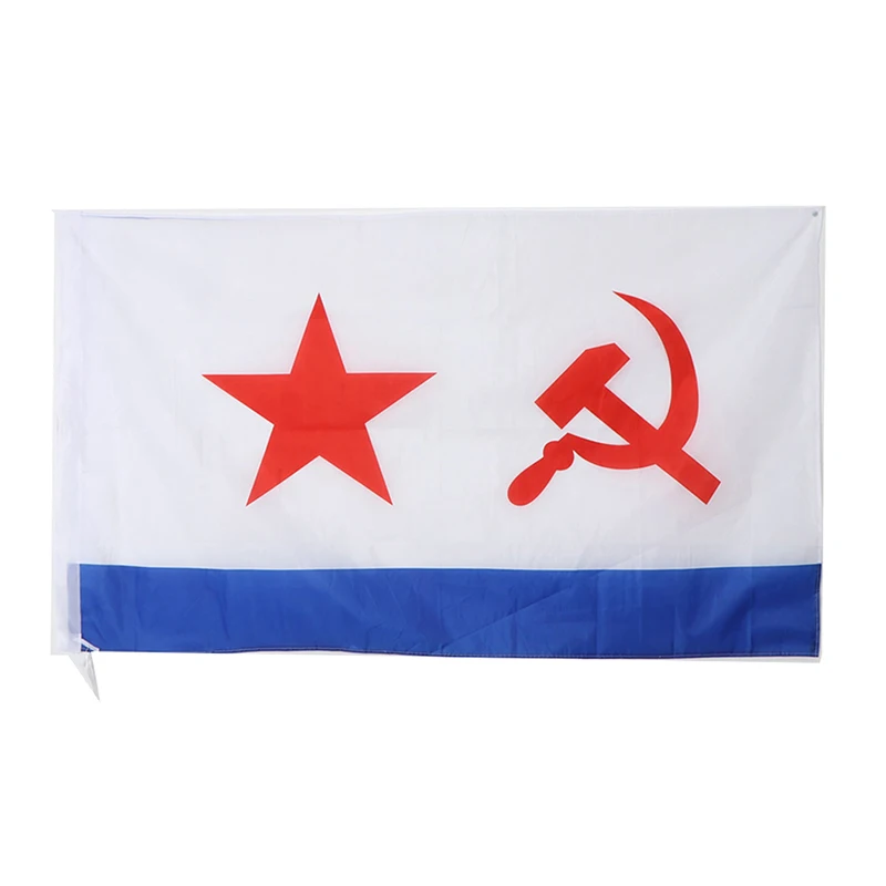 

90*150cm USSR Soviet Navy Flag 90 x 150 cm 100% Polyester Russia Russian Flags