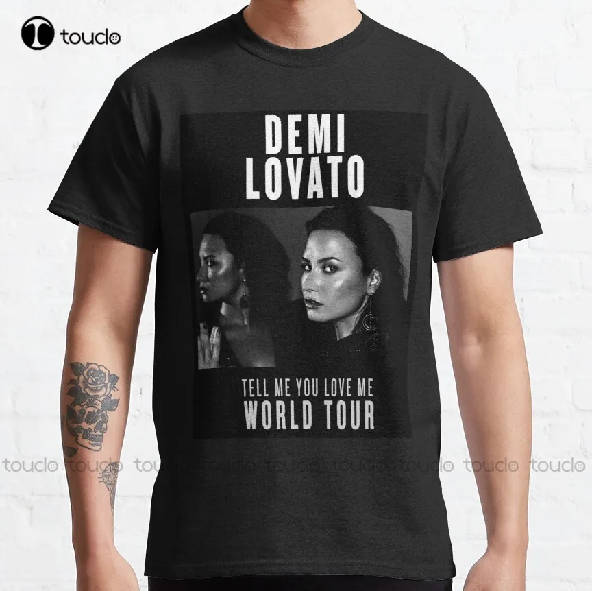 

Tell Me You Love Me Tour - Poster 4 Classic T-Shirt Demi Lovato Boys Uniform Shirts Funny Art Streetwear Cartoon Tee Xs-5Xl New