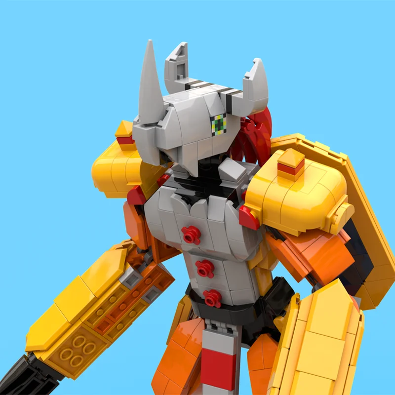 702 детали MOC WarGreymon Digimones, классическая модель, строительные блоки, игрушка, рождественские подарки, конструктор, образовательный набор, кирпичики для сборки. (art.: 3920dcd5412bd) - 3920dcd5412bd