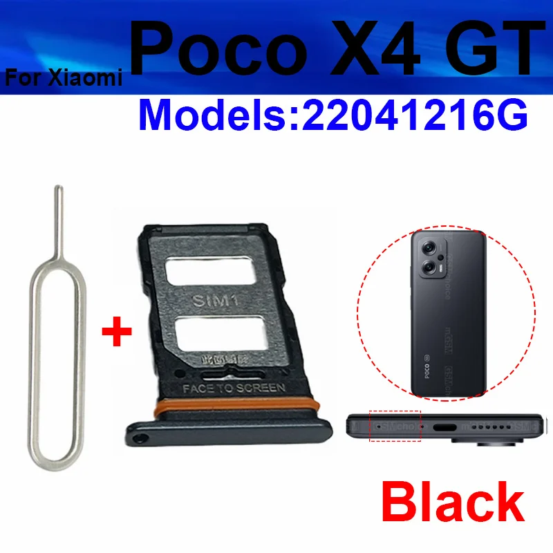 Держатель лотка для Sim-карты Xiaomi Poco X4 GT X4Pro