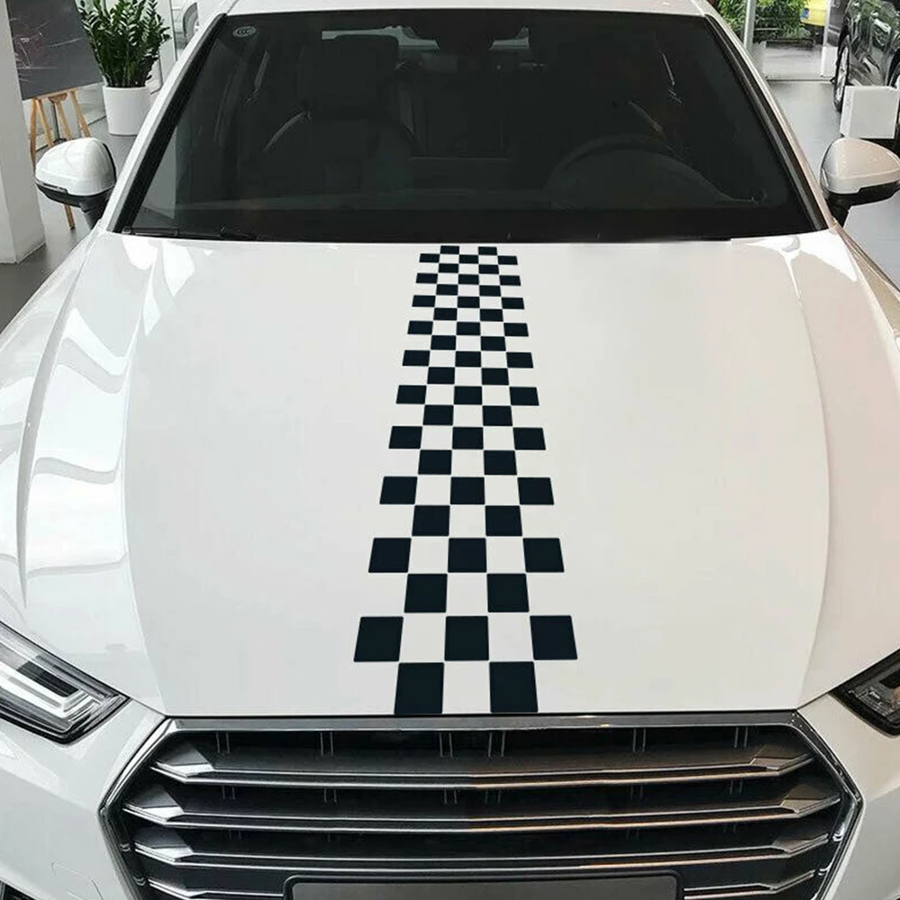 

Racing Car Hood Stripes Decal Vinyl Stickers Car Exterior DIY Styling Accessories For Car SUV Truck Universal Waterproof