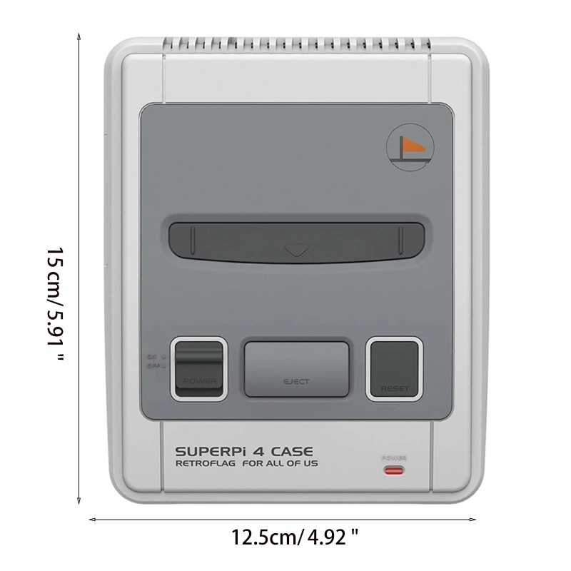 

Retroflag Superpi 4 Case,Super PI 4 J Housing w/ Functional Power & Safe Reset Button for Raspberry Pi 3B Plus(3B+)/Pi 4