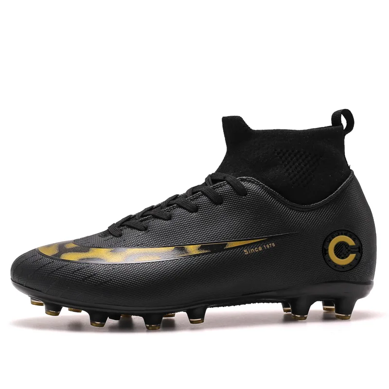 New lightweight Cristiano Ronaldo Chuteira Campo TF/AG Futsal training shoes Men's and women's Football shoes CleATS35-45