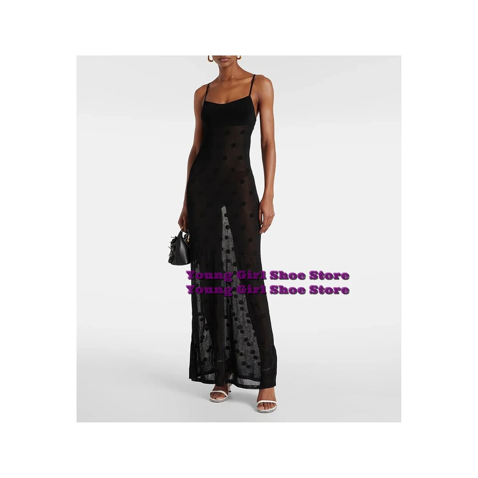 Женские босоножки на двойном высоком каблуке Strange Heels с ремешком щиколотке и