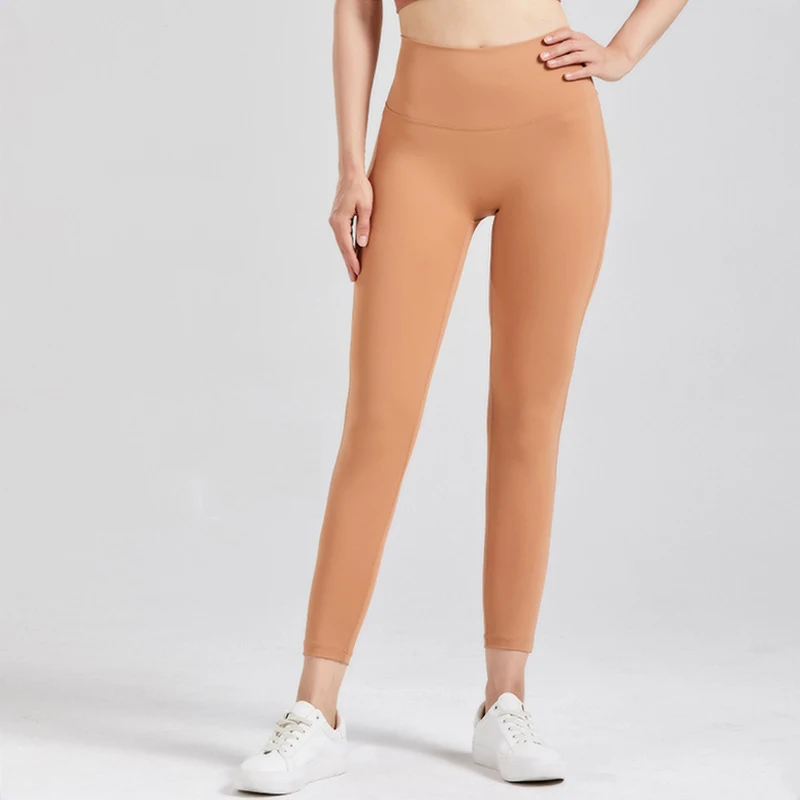 

Штаны для йоги с высокой талией, подтягивающие бедра, медовые персиковые штаны для фитнеса, плотные Спортивные укороченные штаны