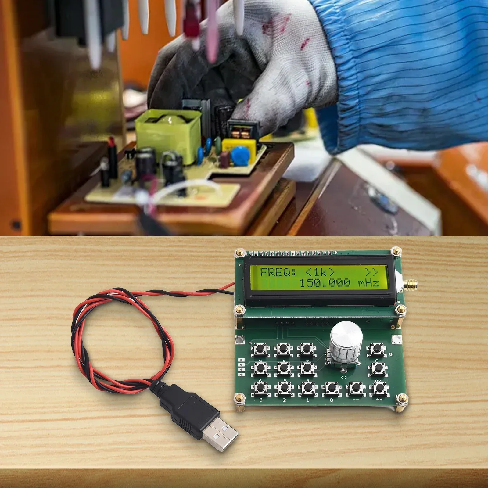 Генератор радиочастотных сигналов печатная плата 35-4000 МГц 50 Ом 80X75X30 мм 4 5 В-5 В