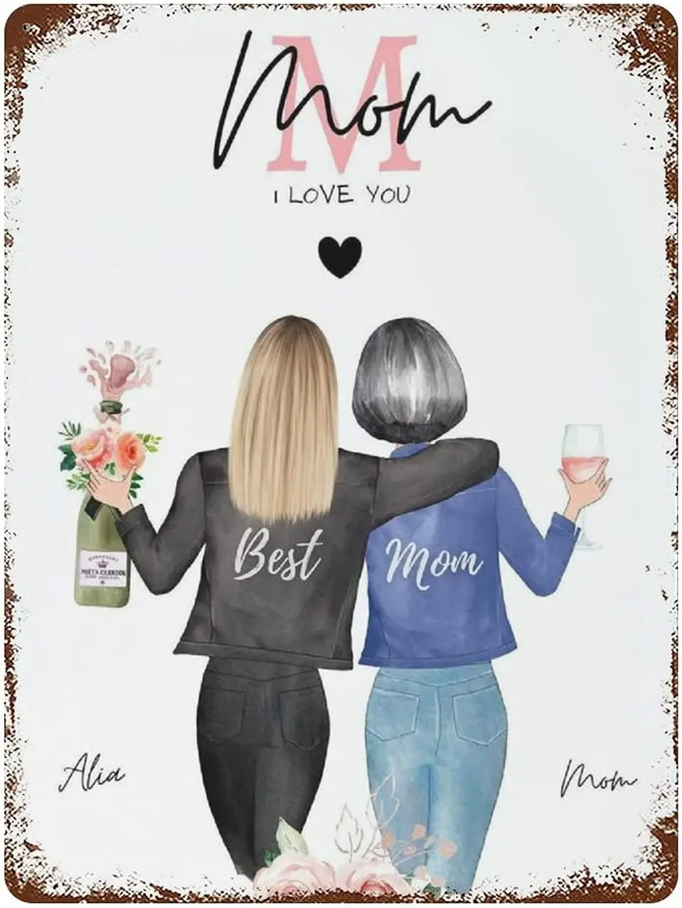 Подарочная фотография мама и дочь персонализированный подарок от женского
