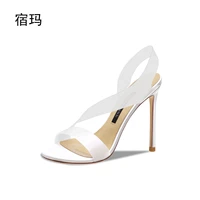 sandals women 2022 high heels summer stiletto shoes sexy ladies white party wedding woman shoes pumps open toe sandals