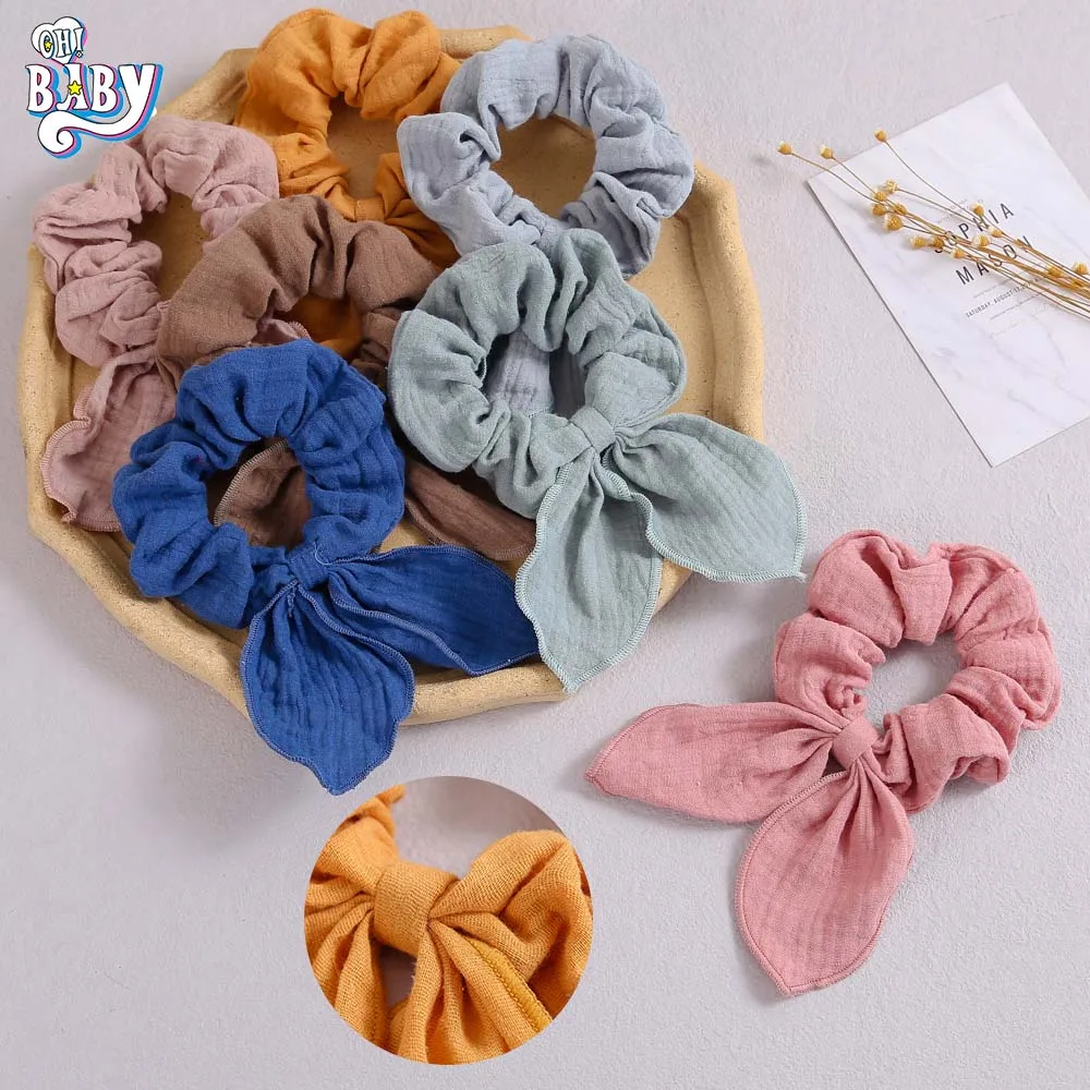 

Rabbit Ear Head Wrap Soft Children Turban Large Intestine Hair Rope Girl Elastic Hair Band Ties Ponytail Holder Hair Accesories