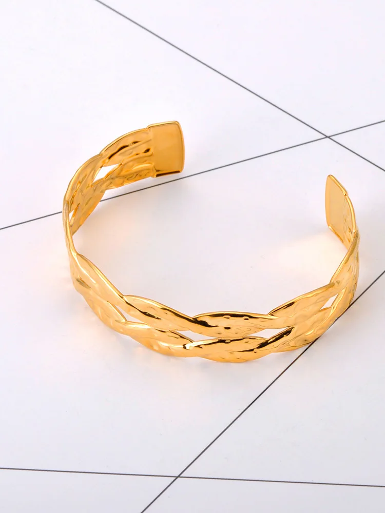 ZooMango полый заплетенный браслет из нержавеющей стали персонализированный