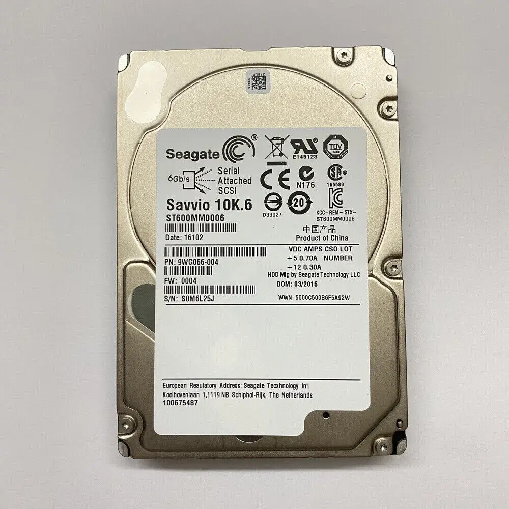 

FOR 600GB 10k SAS 2.5" SAS 6Gb/s 64MB HARD DRIVE DELL HP TESTED SEAGATE ST600MM0006