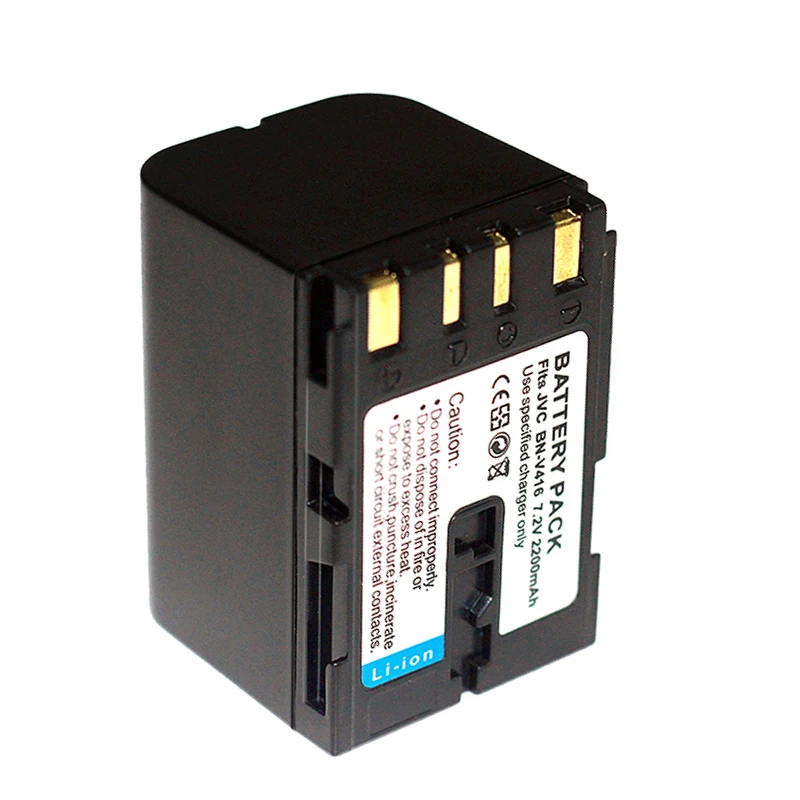 Аккумулятор 2200 мАч BN-V416 BN-V416U для JVC GR-D200 D201 D230 D20 D21 D22 D31 D40 D50 D53 D60 D70 D72 D90 D91 D93 DV1800