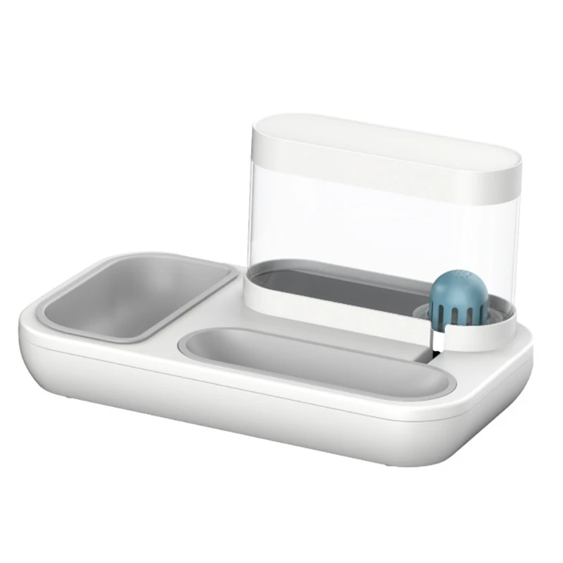 

2 in 1 Automatic Gravity Water Bowl Food Bowl Set Detachable Pet Water Dispenser BottleAnd Feeder Bowl For Small Pets