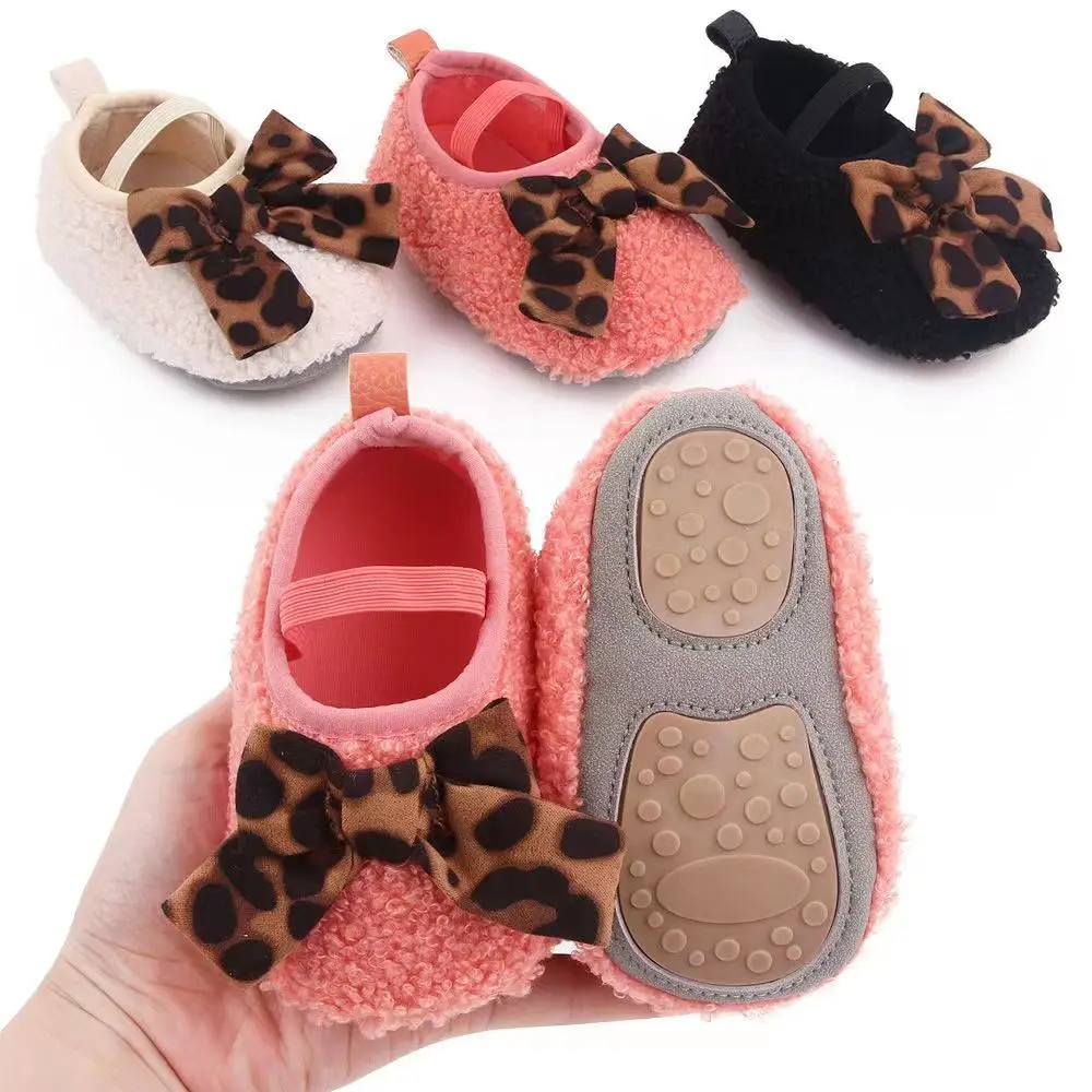 

Детские Нескользящие носки, теплая обувь для новорожденных в кроватку с резиновой подошвой, симпатичные детские тапочки для малышей, девоч...