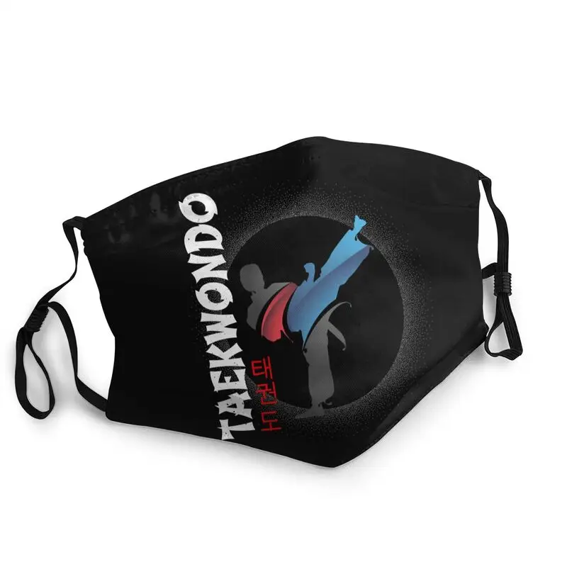 

Martial Artist Side Kick TaeKwondo Mask Dustproof Adjustable Tae Kwon Do Face Mask Protection Cover Men Respirator Mouth-Muffle