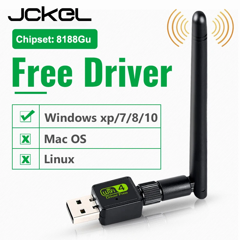 

USB Wi-Fi адаптер, 150 Мбит/с, поддержка Windows 7 8 10