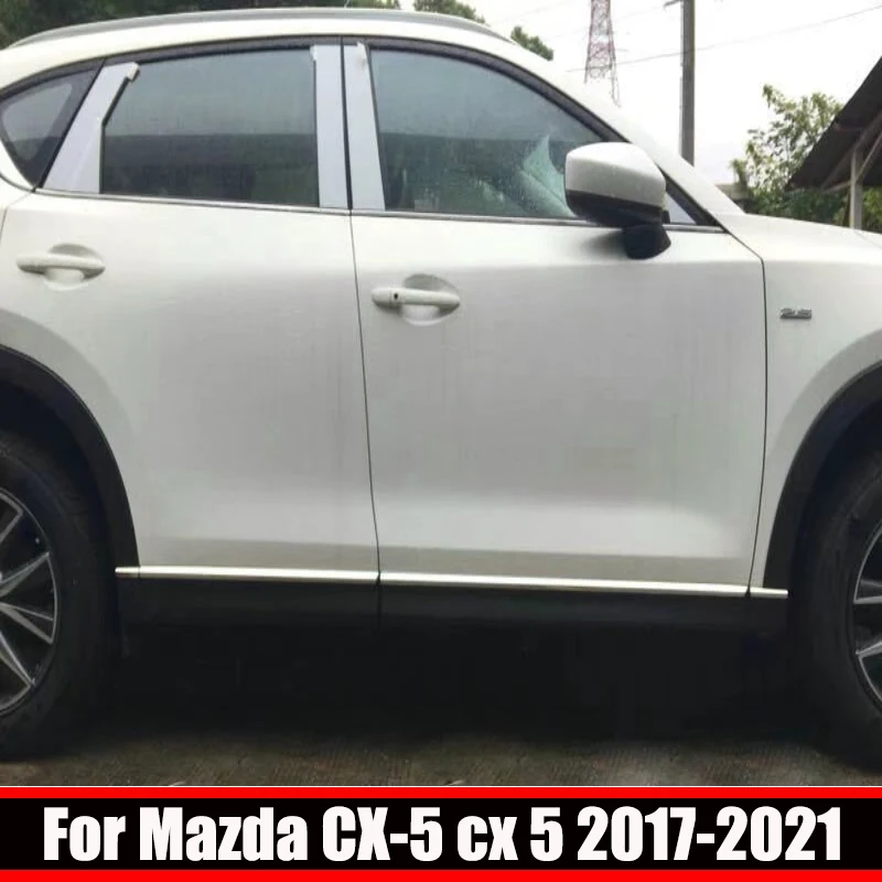 

Внешняя боковая юбка из нержавеющей стали для Mazda CX-5 CX5 KF 2017 2018 2019 2020