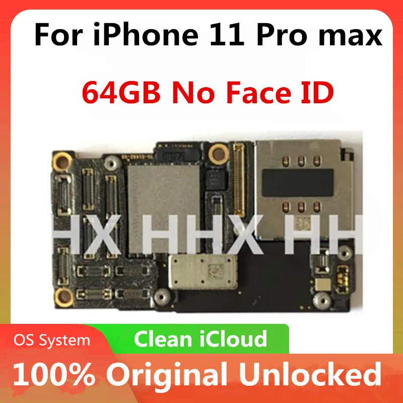 Заводская разблокированная материнская плата для iPhone 12 бесплатный iCloud 11 Pro Max