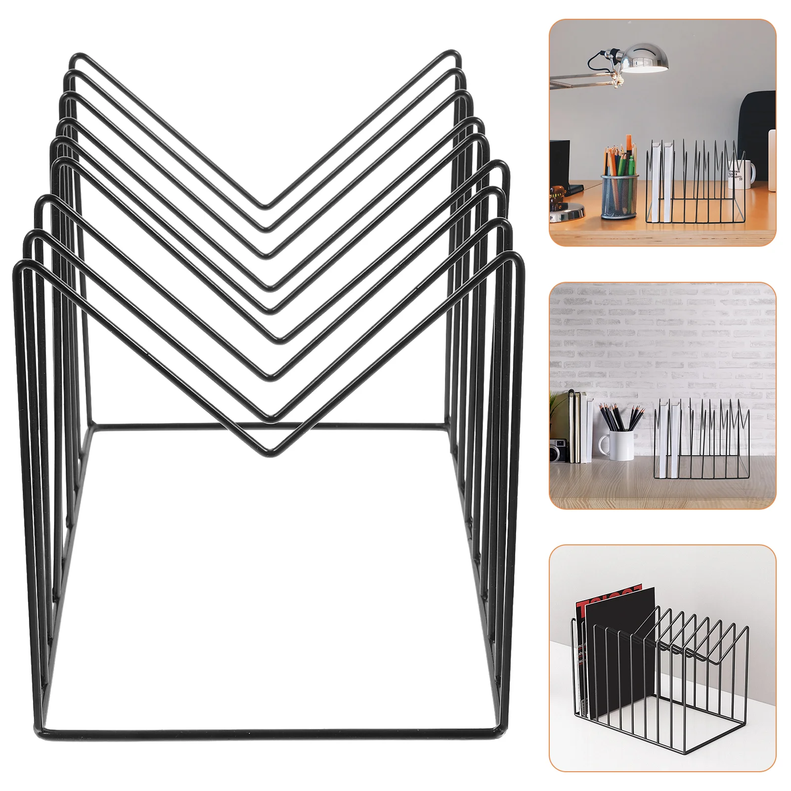 

Bookshelf Magazine Shelf Desktop Simple Floor Standing Newspaper Shelves Bookcase Rack Book Recordiron Display