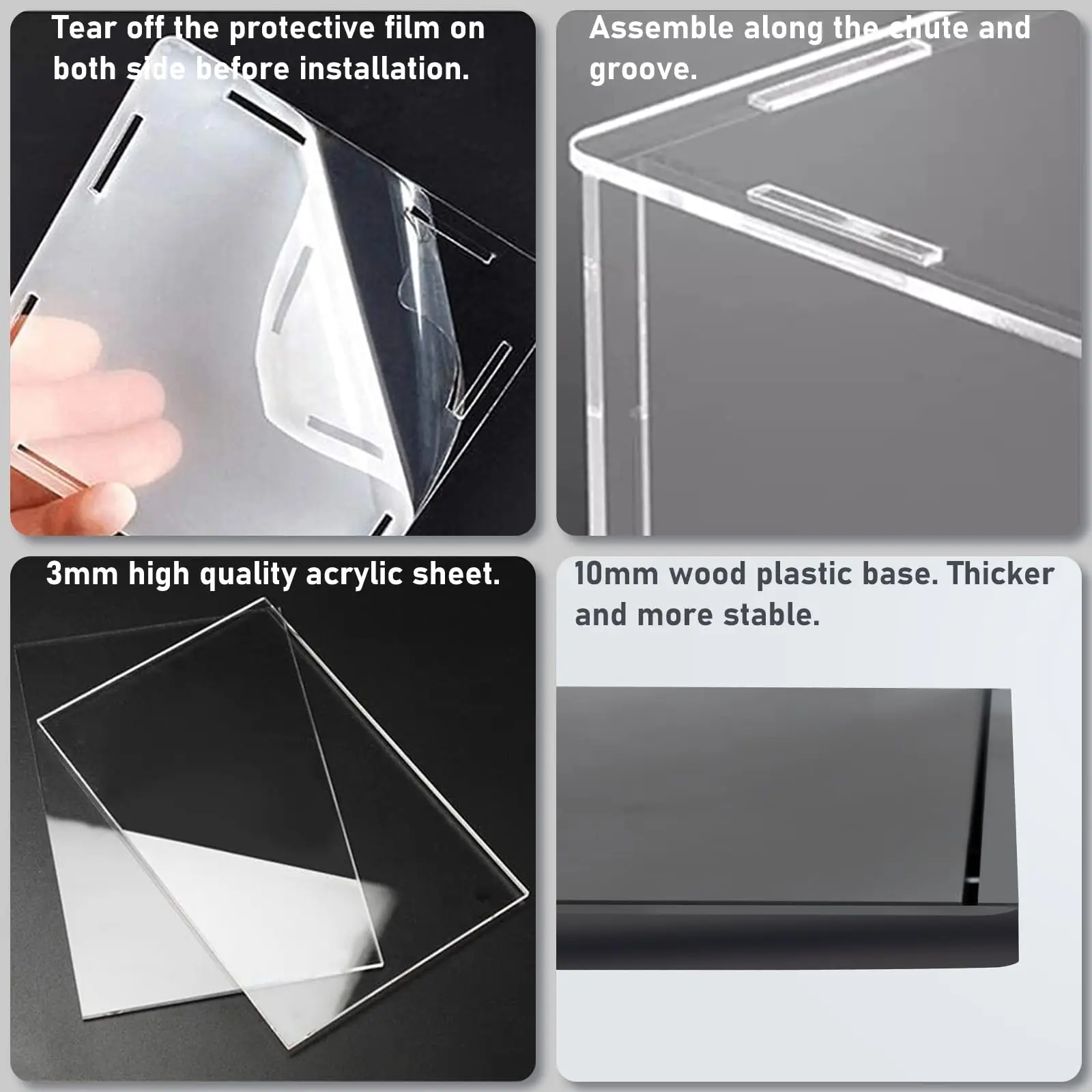 Акриловая самосборка внешний дисплей для Lego Infinity Gauntlet 76191 витрина 76217 76223