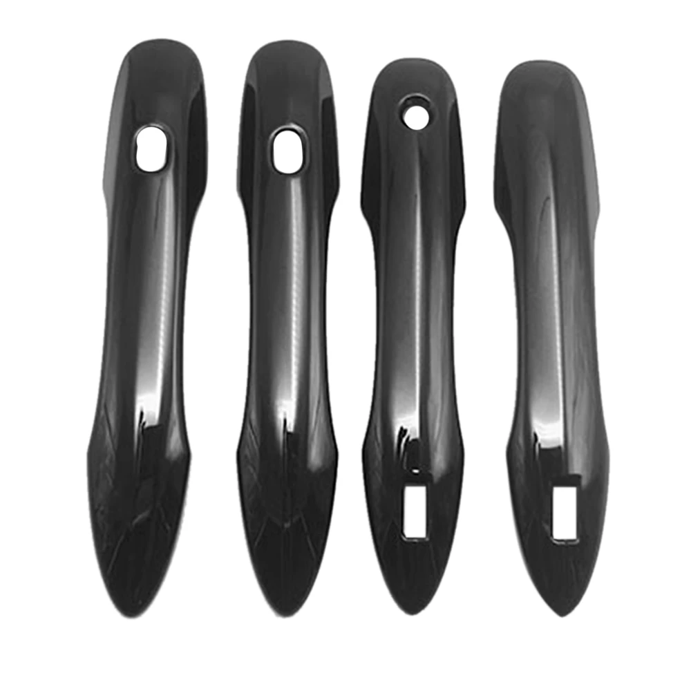 

For Toyota Voxy Noah R90 2021 2022 Bright Black Car Exterior Door Handles Trim Cover Protection ABS