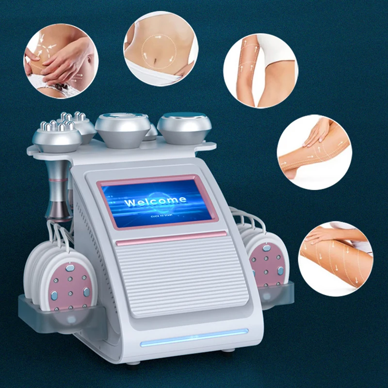 

New 80K Cavitation RF Slimming Machine With Micro Current Lipo Laser Fat Removal Skin Tightening Face Lifting Radio Frequency