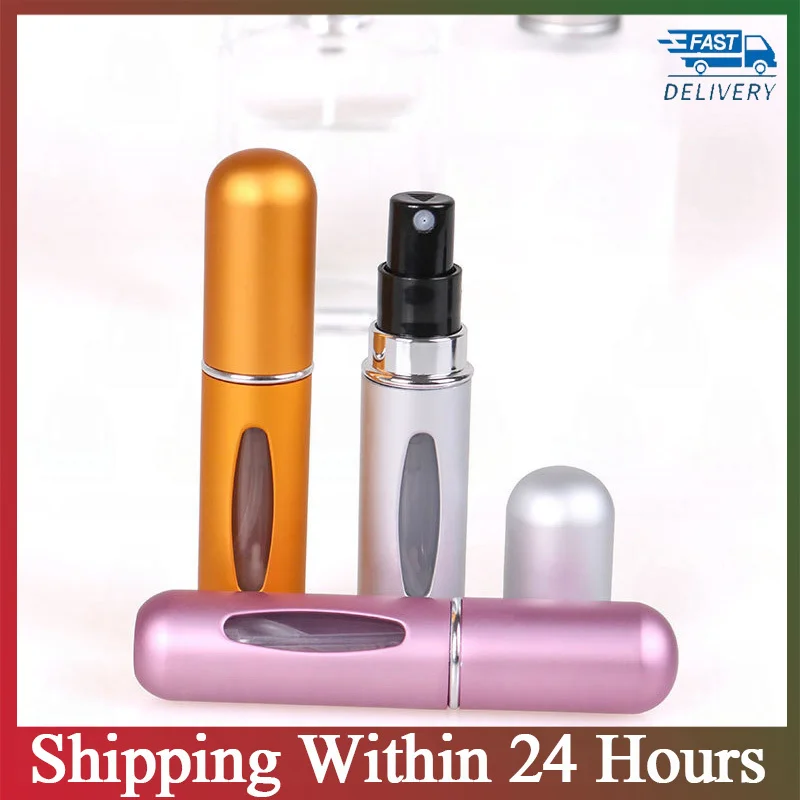 

8ml/5ML Atomizer Perfume Spray Bottle Empty Perfume Bottle Spray Scent Pump Empty Cosmetic Containers Portable Atomizer Bottle