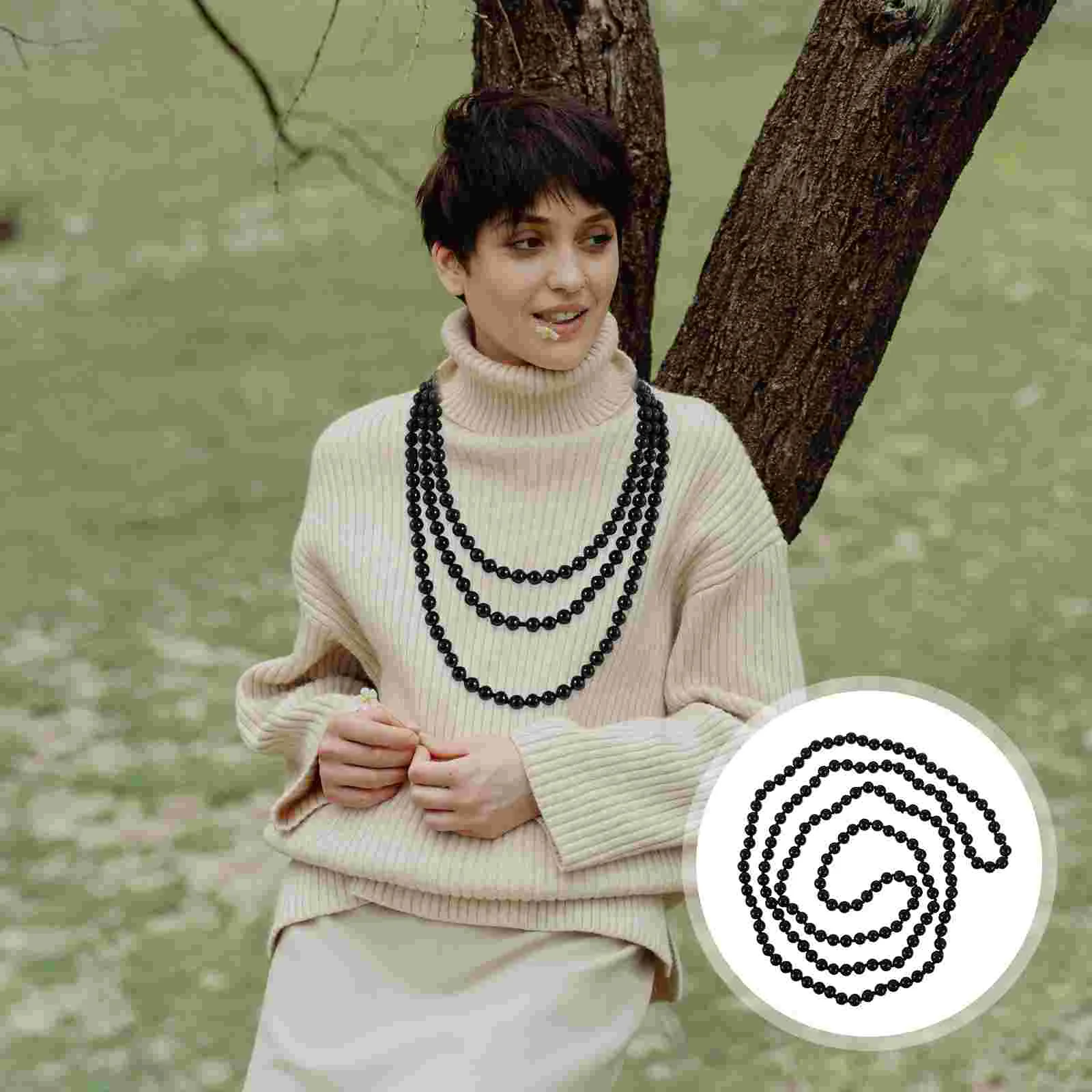 Свитер длинное ожерелье с крестом жемчужные аксессуары для женщин одежда