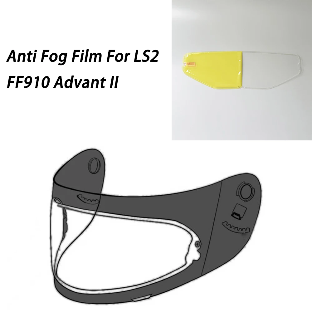 

Пленка противотуманная для визора шлема LS2 FF910 Advant II, защитная пленка для мотоциклетного шлема, аксессуары для защиты лица
